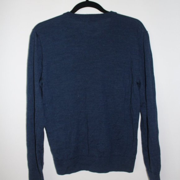 GAP Blue Long-Sleeve V-Neck - Picture 3 of 3
